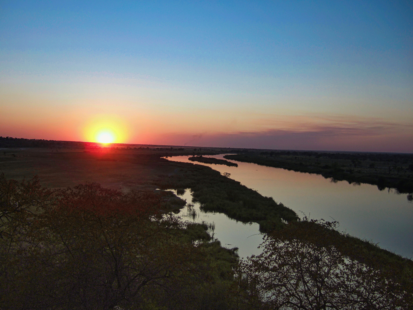 Sonnenuntergang am Caprivi