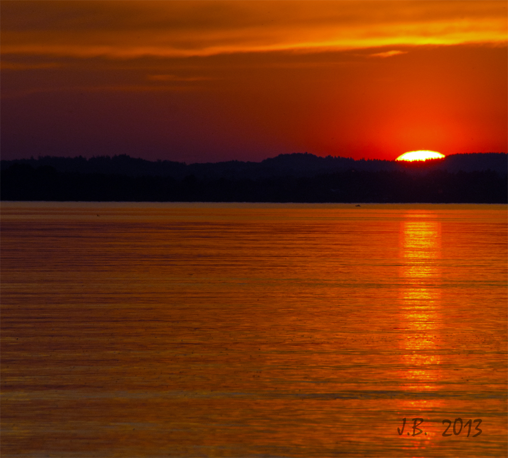 Sonnenuntergang am Chiemsee