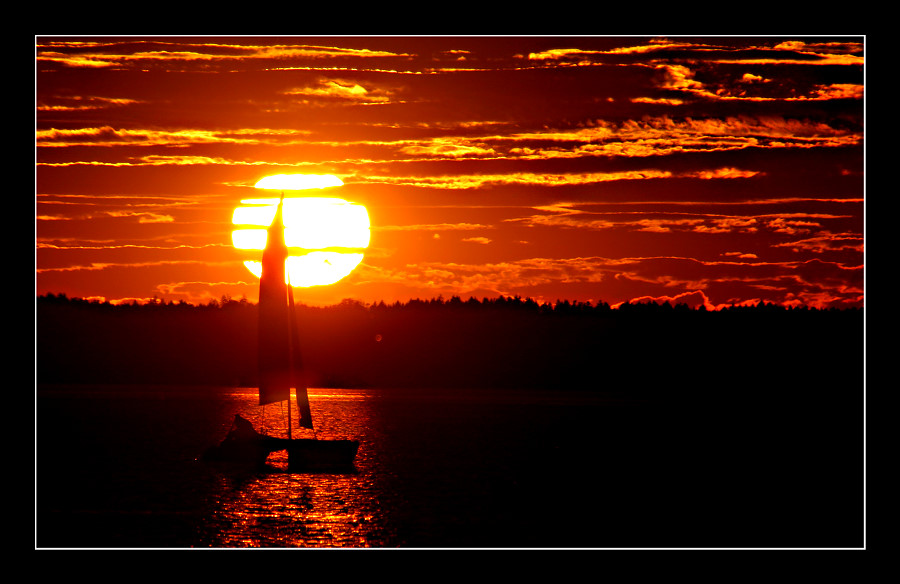 Sonnenuntergang am Chiemsee 1