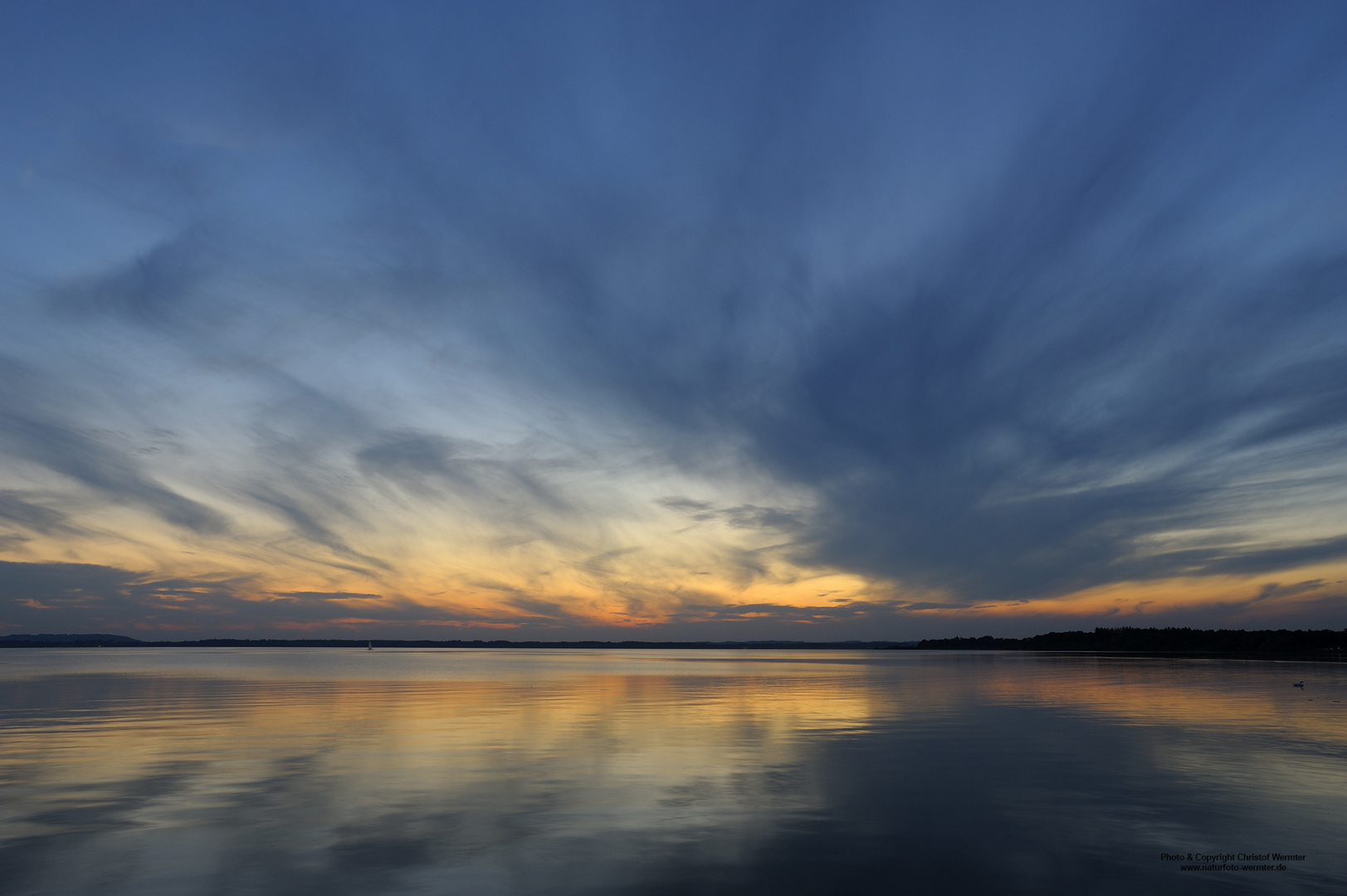 Sonnenuntergang am Chiemsee