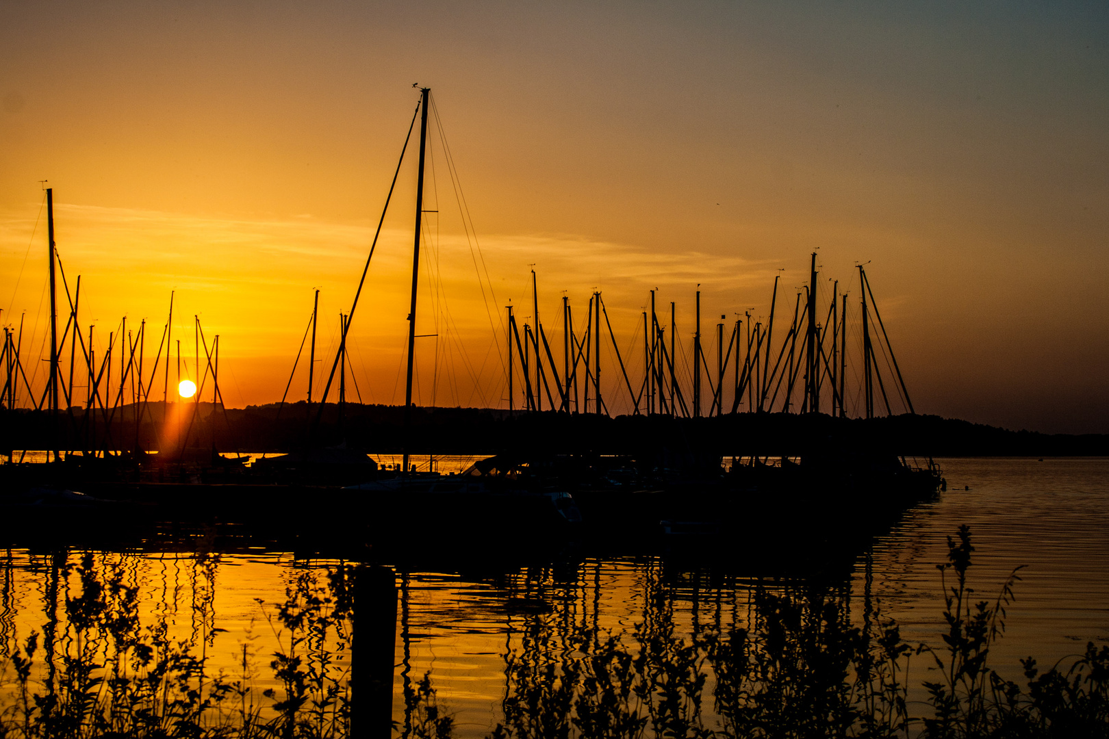 Sonnenuntergang am Chiemsee