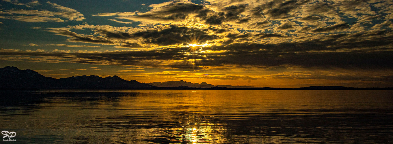 Sonnenuntergang am Chiemsee