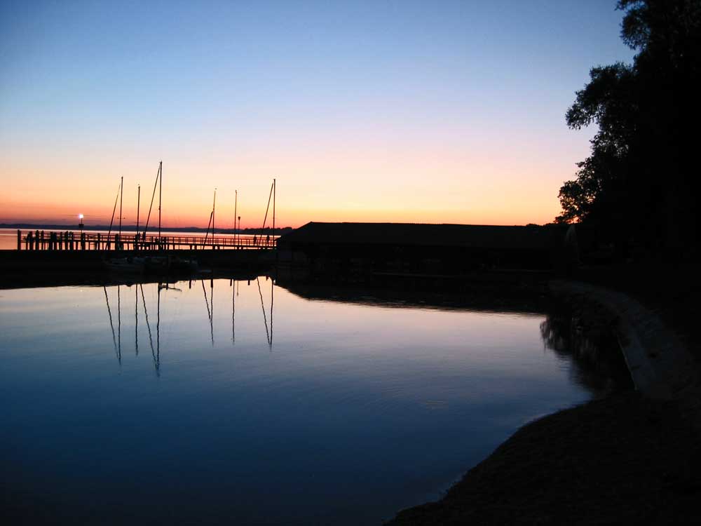 Sonnenuntergang am Chiemsee