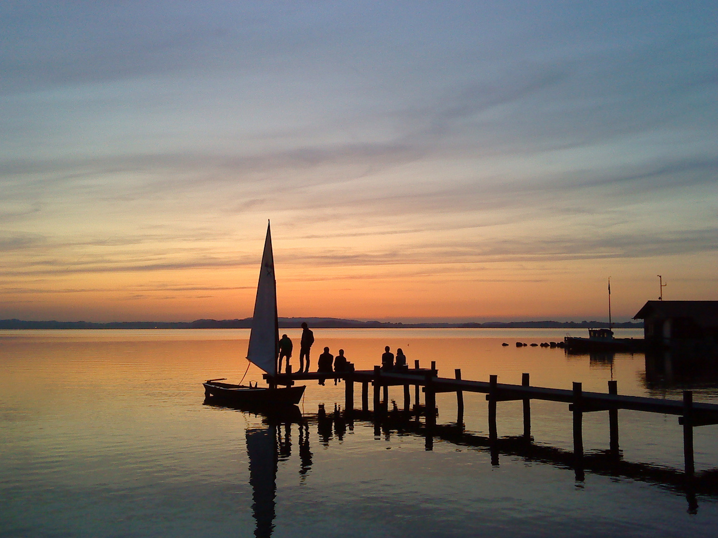 Sonnenuntergang am Chiemsee