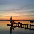 Sonnenuntergang am Chiemsee