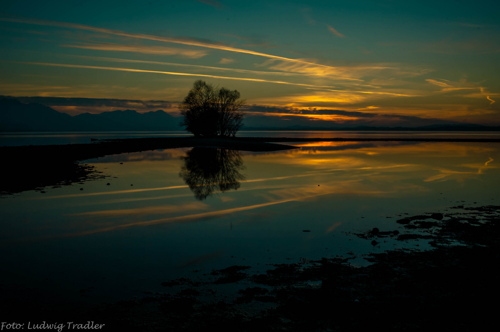 Sonnenuntergang am Chiemsee