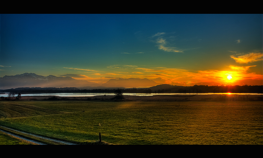 Sonnenuntergang am Chiemsee