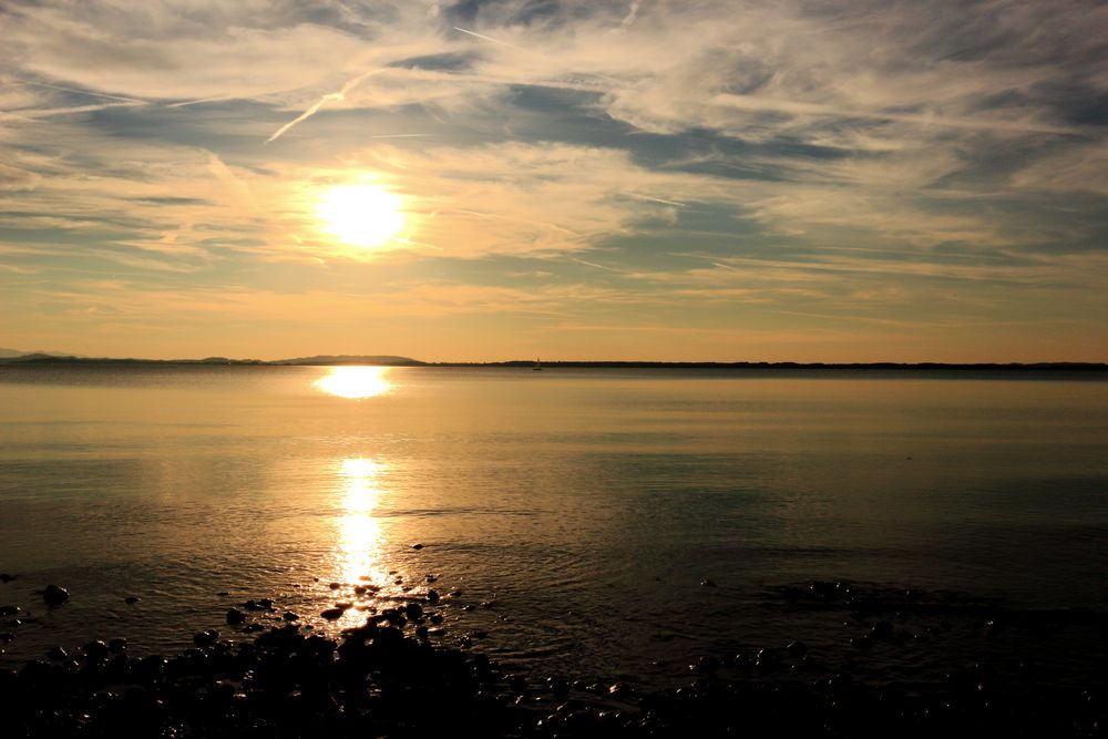 Sonnenuntergang am Chiemsee