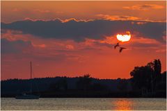 Sonnenuntergang am Chiemsee