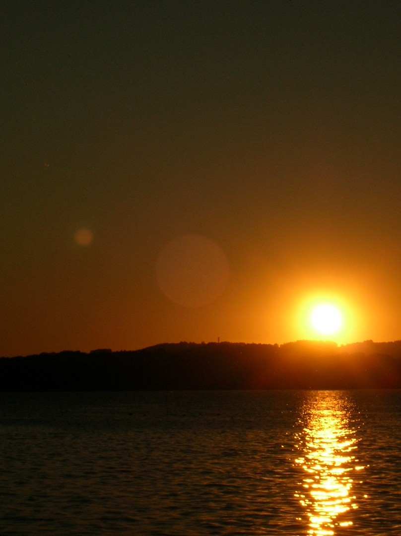 Sonnenuntergang am Chiemsee