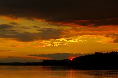 Sonnenuntergang am Chiemsee