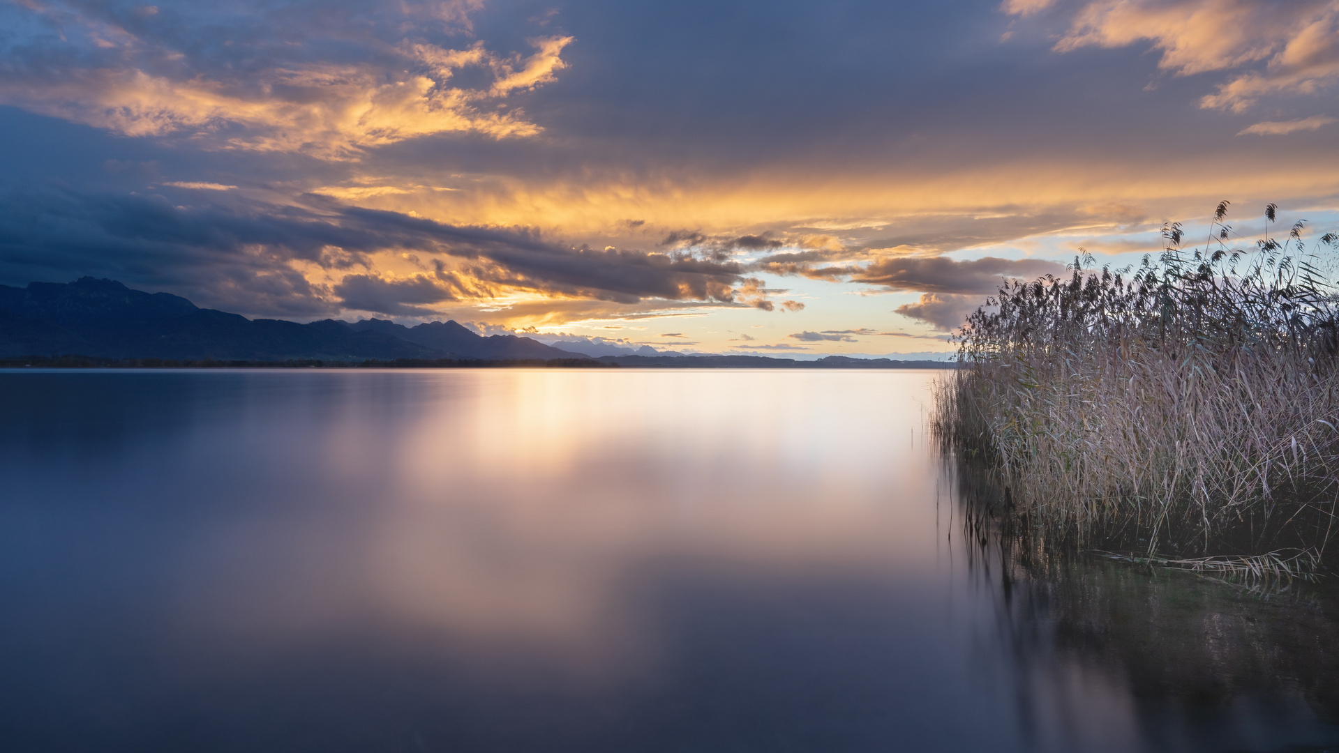 Sonnenuntergang am Chiemsee