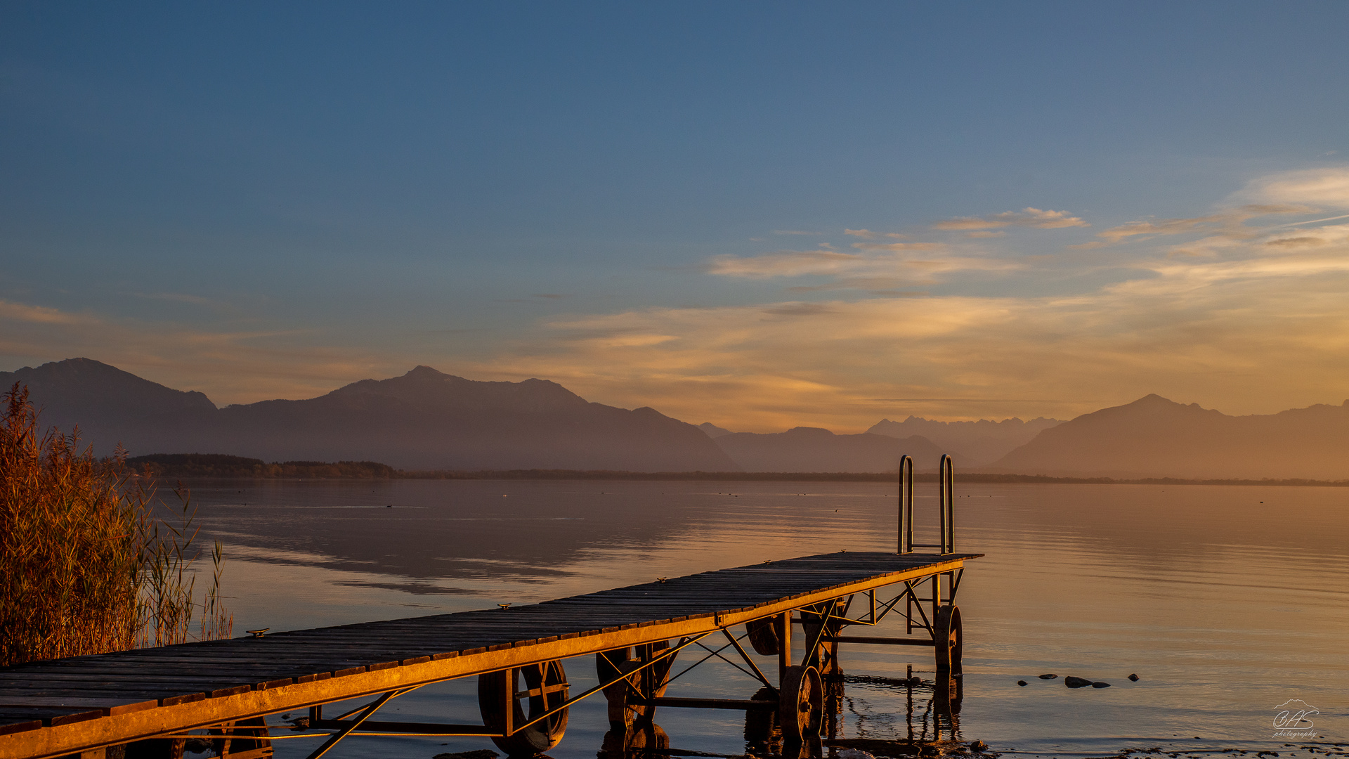 Sonnenuntergang am Chiemsee