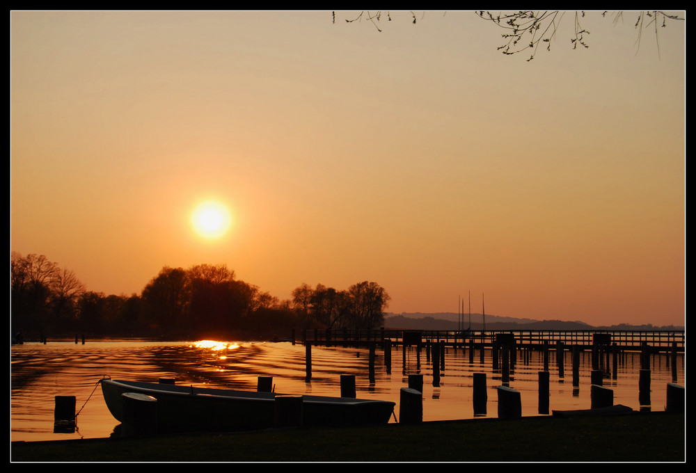 Sonnenuntergang am Chiemsee