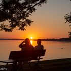 Sonnenuntergang am Chiemsee