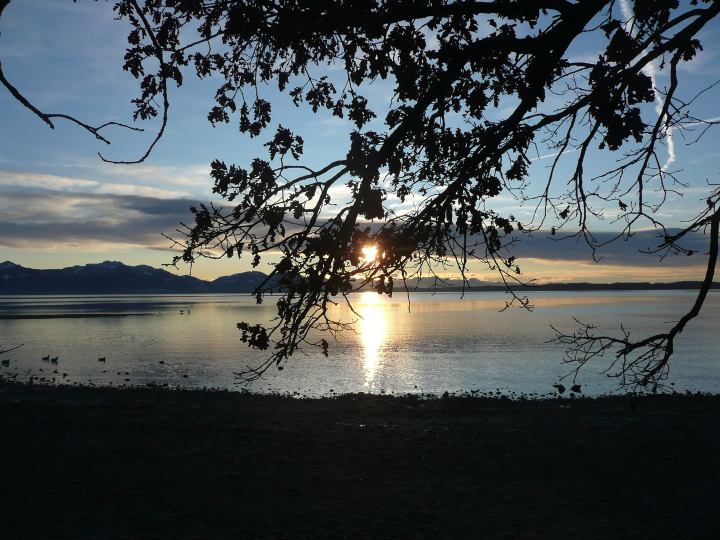 Sonnenuntergang am Chiemsee