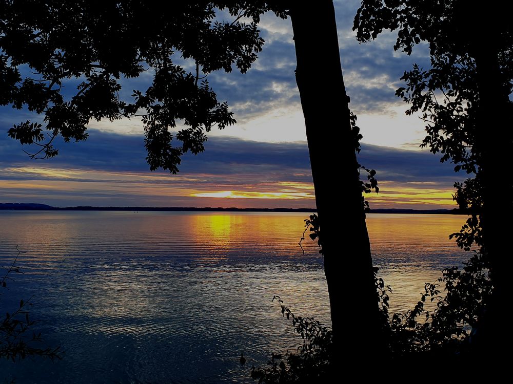 Sonnenuntergang am Chiemsee 