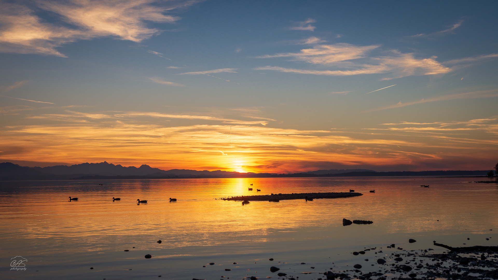 Sonnenuntergang am Chiemsee