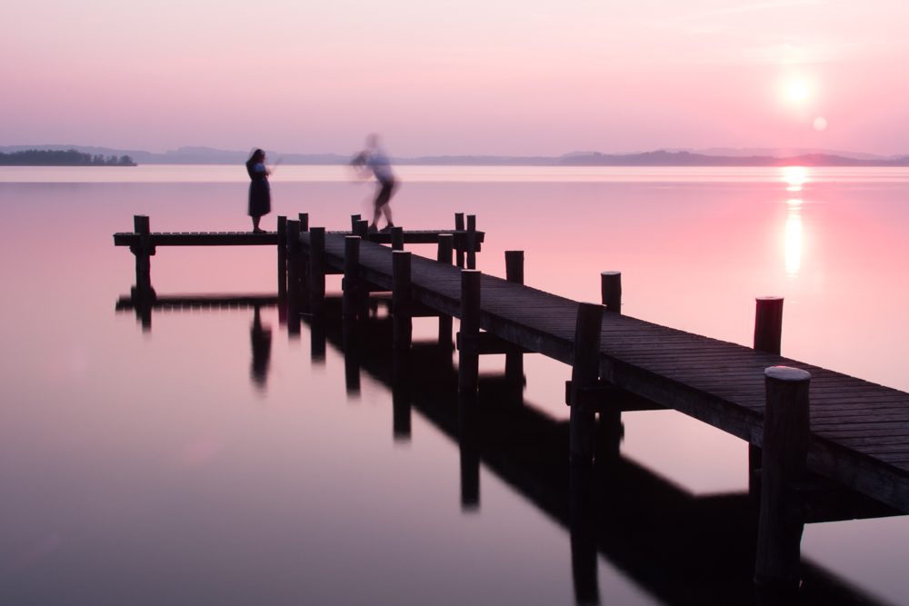 Sonnenuntergang am Chiemsee