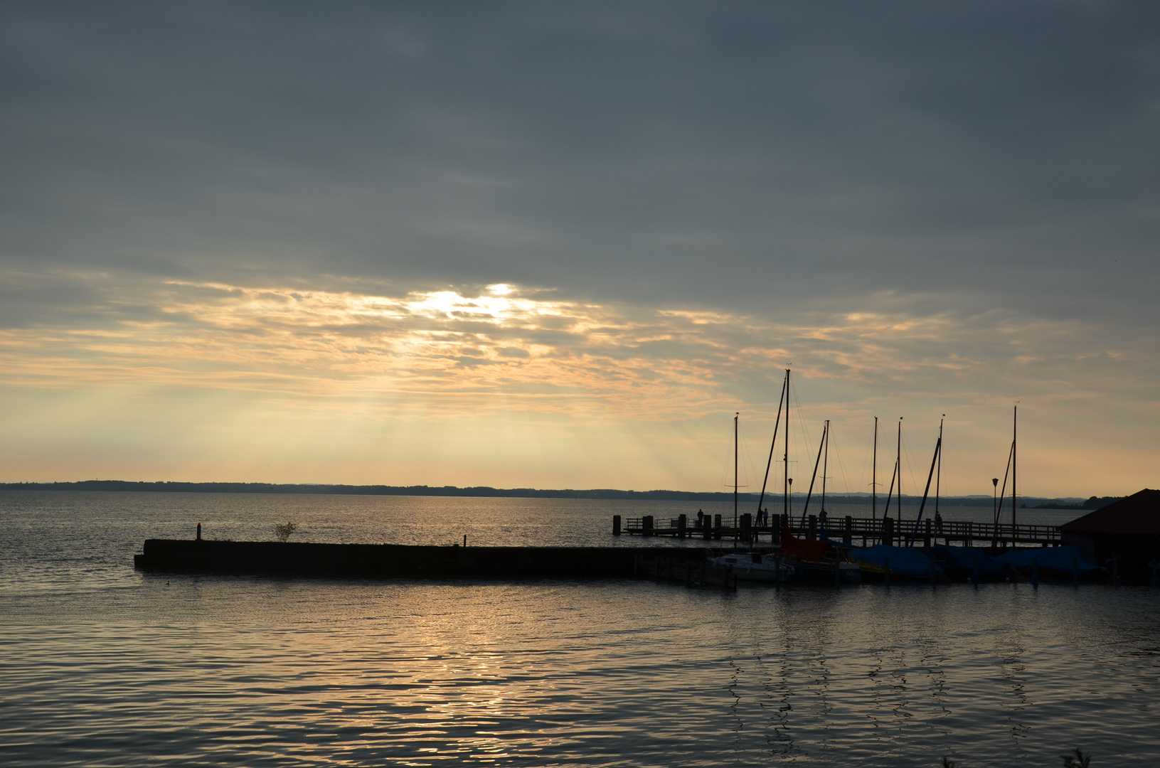 Sonnenuntergang am Chiemsee