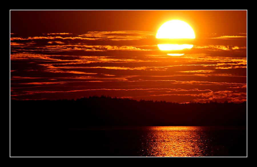 Sonnenuntergang am Chiemsee