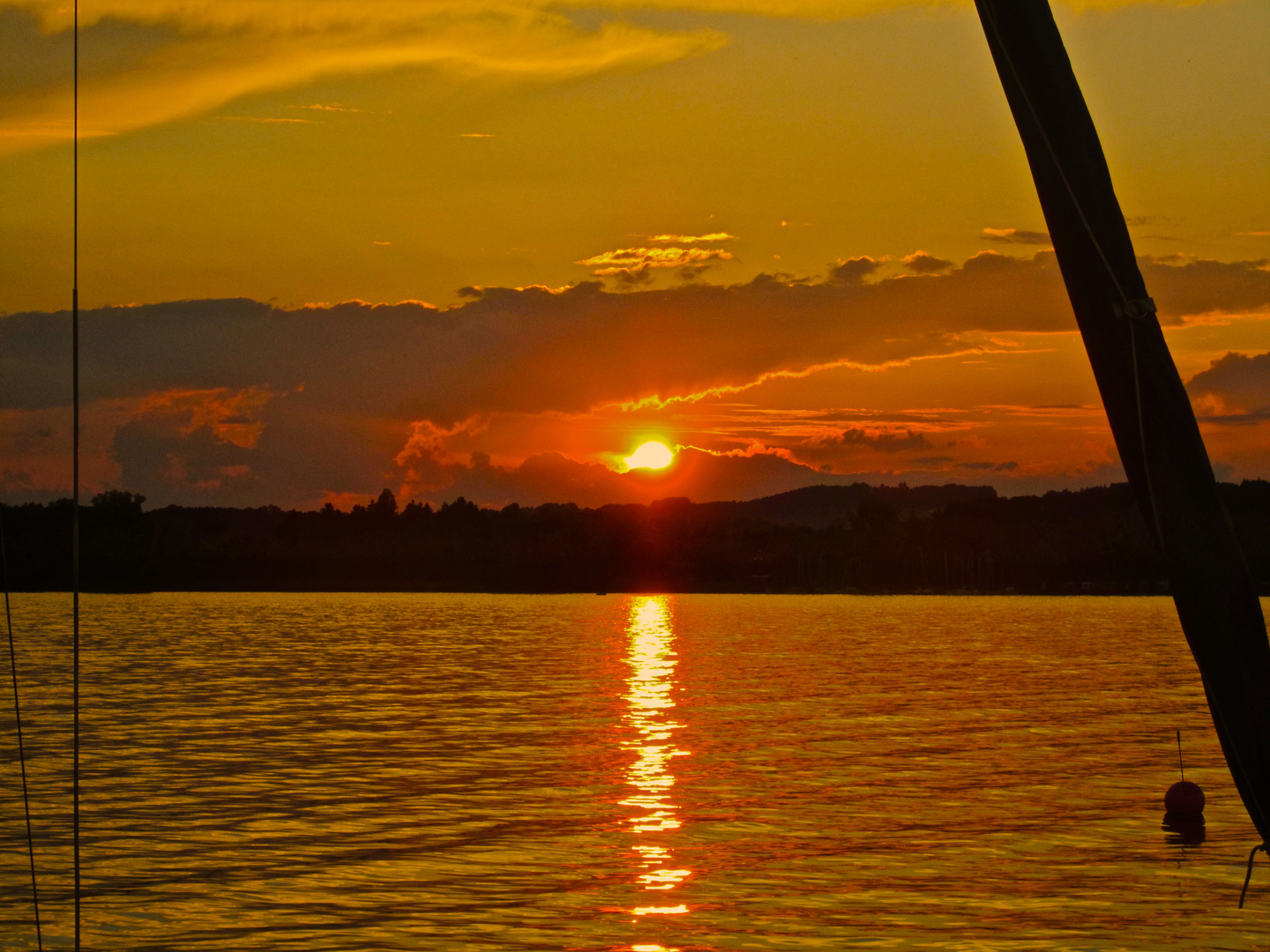 Sonnenuntergang am Chiemsee