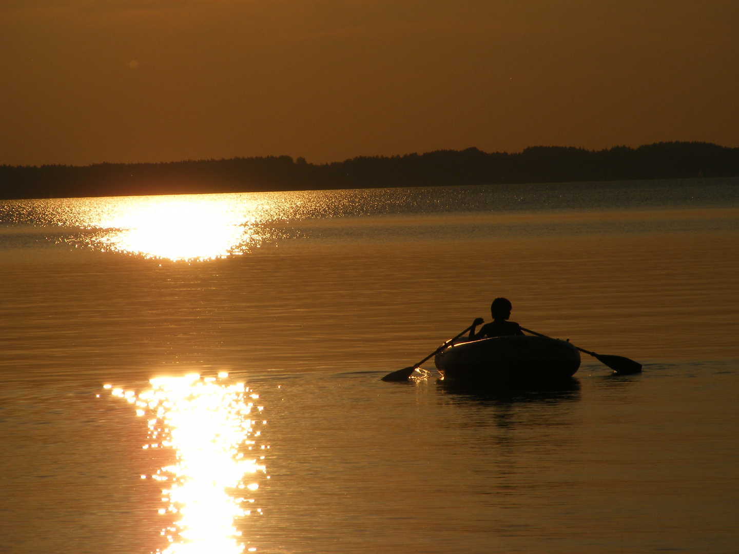 Sonnenuntergang am Chiemsee