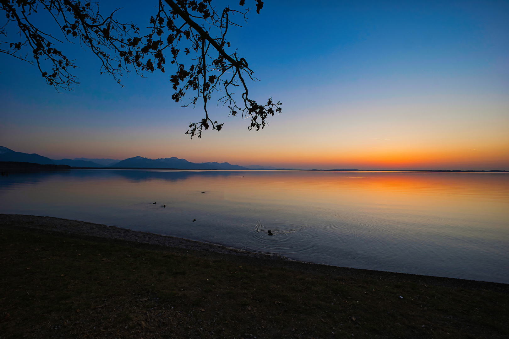 Sonnenuntergang am Chiemsee