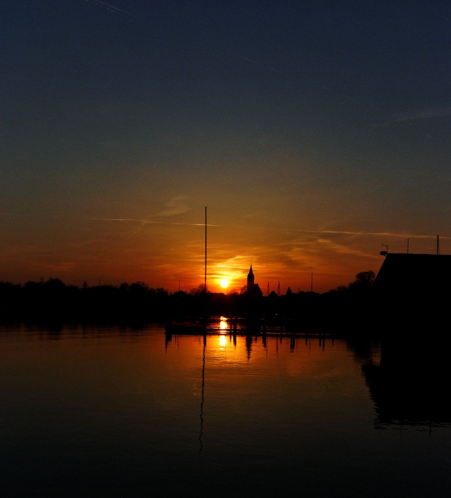 Sonnenuntergang am Chiemsee