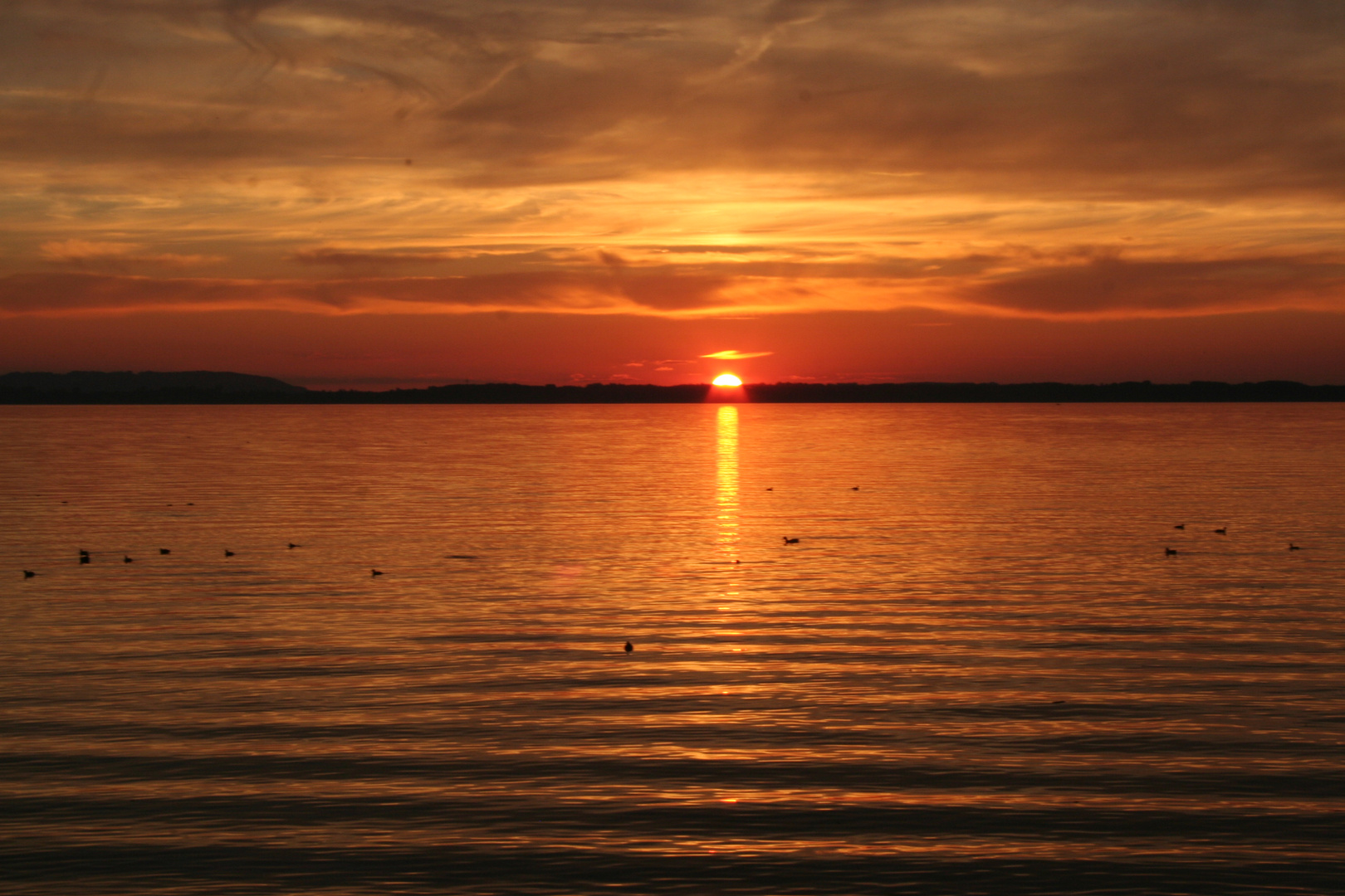 Sonnenuntergang am Chiemsee