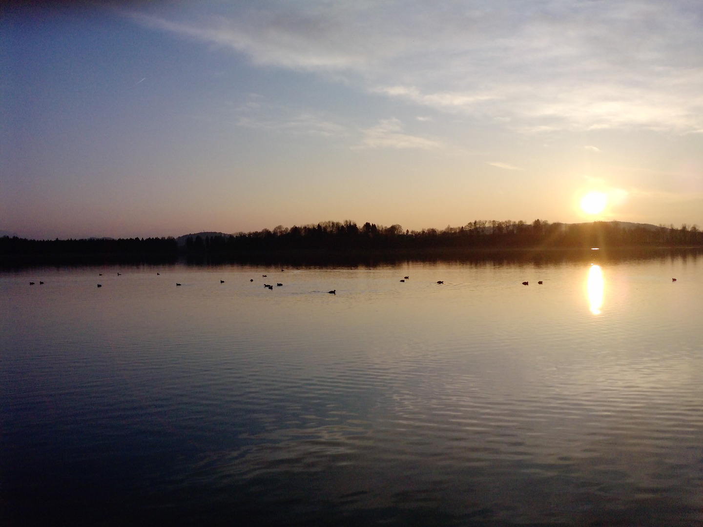 Sonnenuntergang am Chiemsee