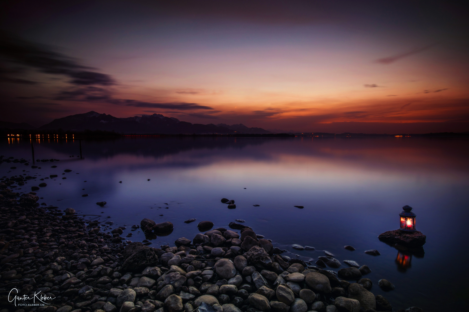 Sonnenuntergang am Chiemsee