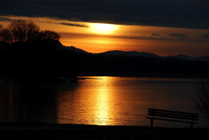 Sonnenuntergang am Chiemsee