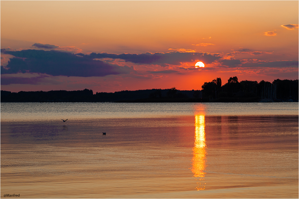 Sonnenuntergang am Chiemsee