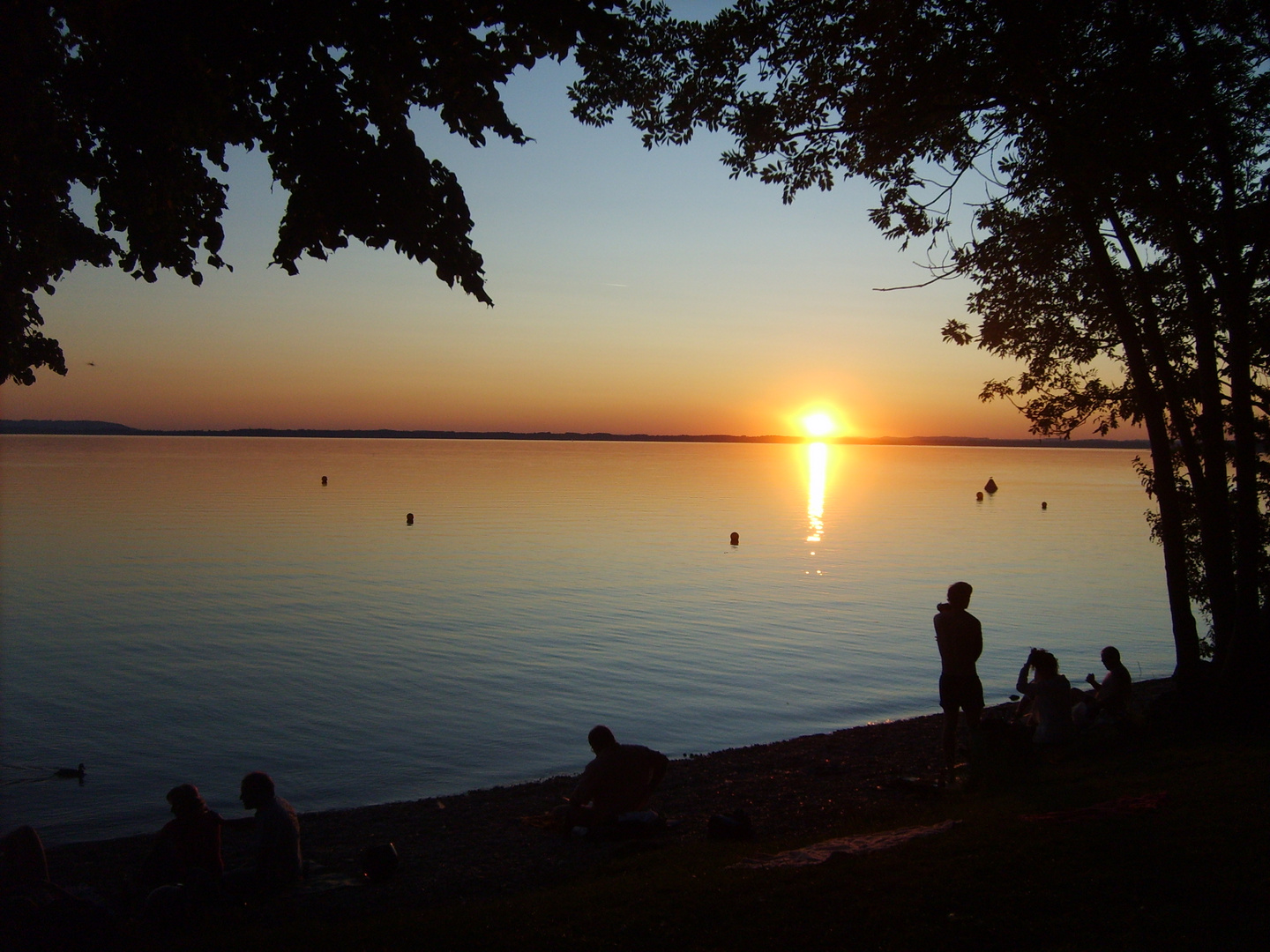 Sonnenuntergang am Chiemsee