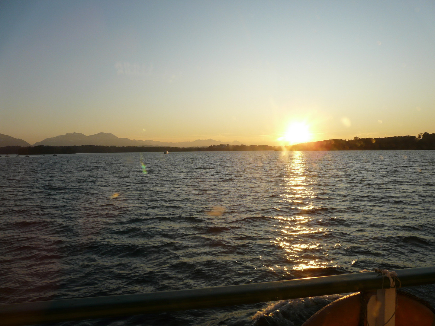 Sonnenuntergang am Chiemsee