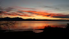 Sonnenuntergang am Chiemsee