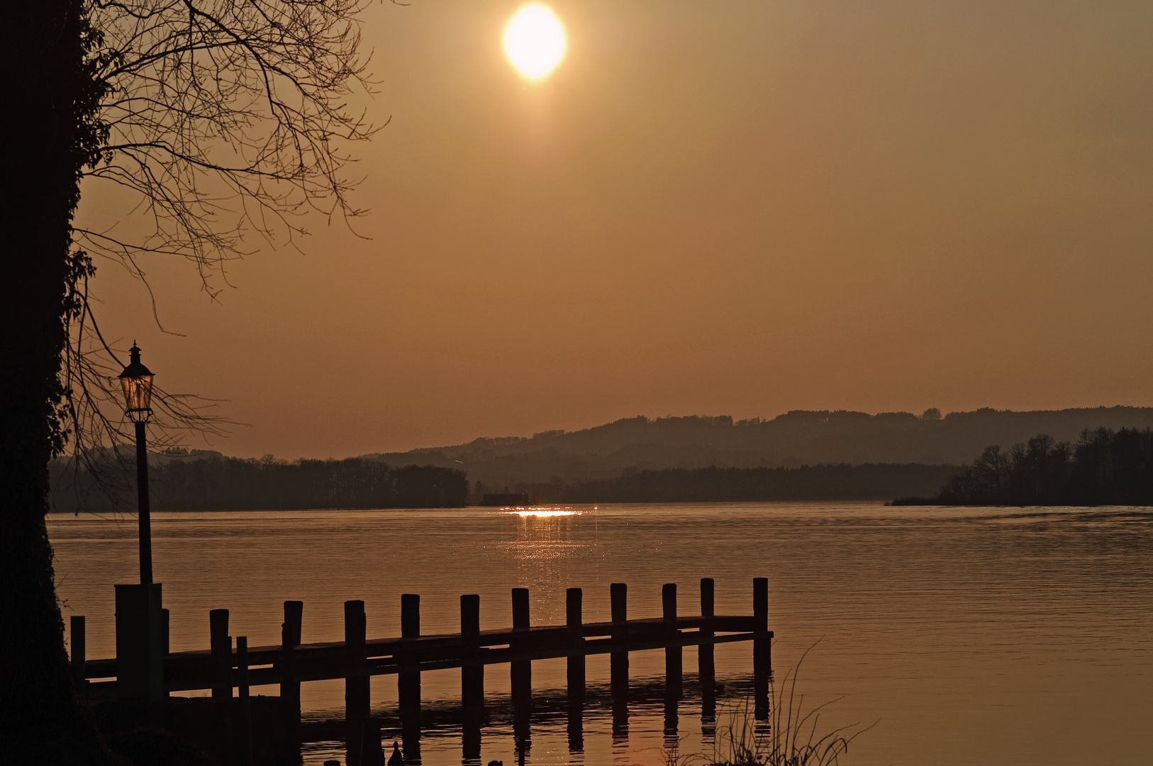 Sonnenuntergang am Chiemsee