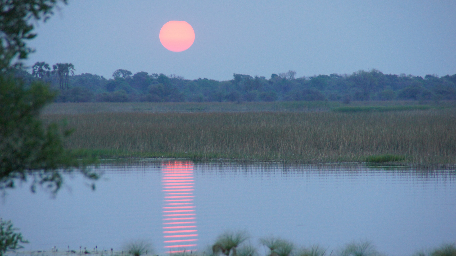 Sonnenuntergang am Chobe-River