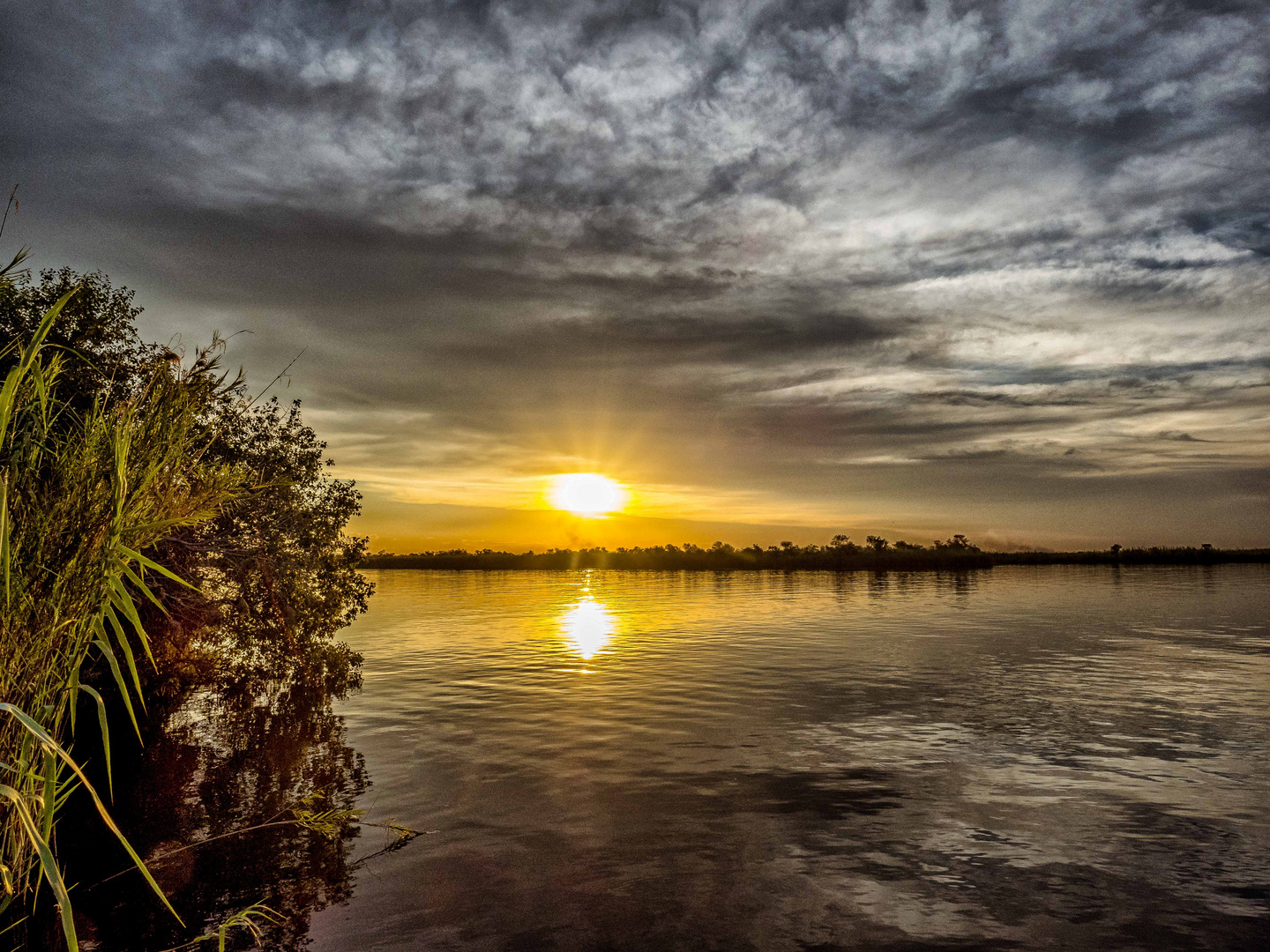 Sonnenuntergang am Chobe1