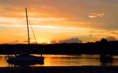 Sonnenuntergang am Clyde River