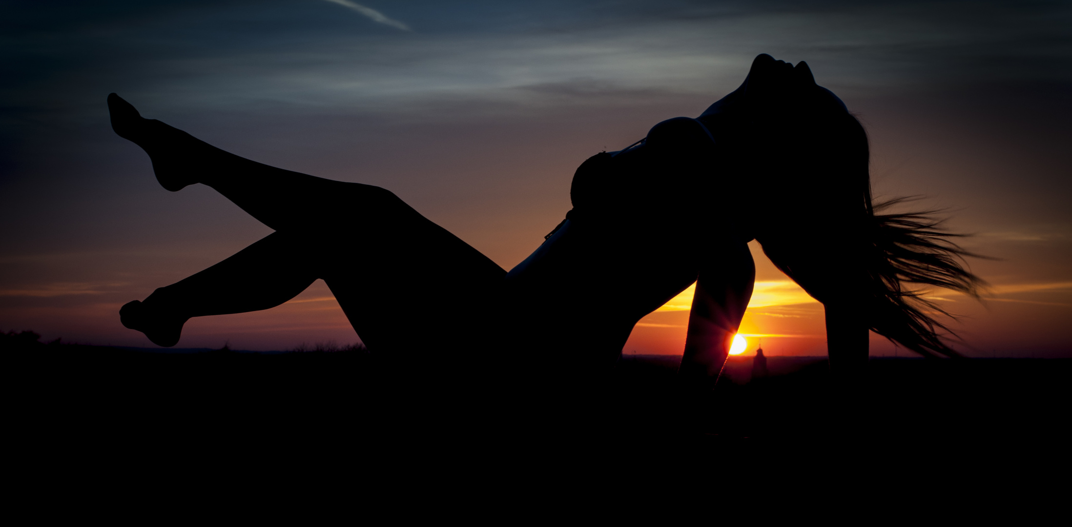 Sonnenuntergang am Coesfelder Berg