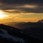 Sonnenuntergang am Dachstein