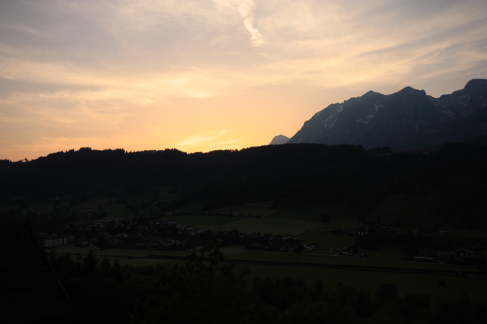 Sonnenuntergang am Dachsteingebirge