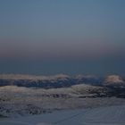 Sonnenuntergang am Dachsteingletscher