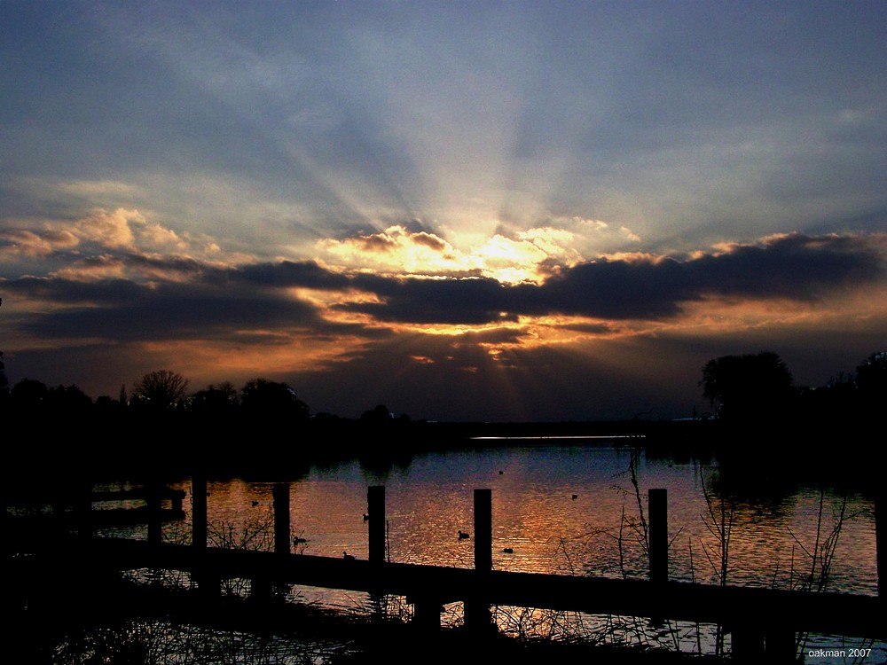 Sonnenuntergang am Dämmeritzsee (Berliner Umland Erkner)