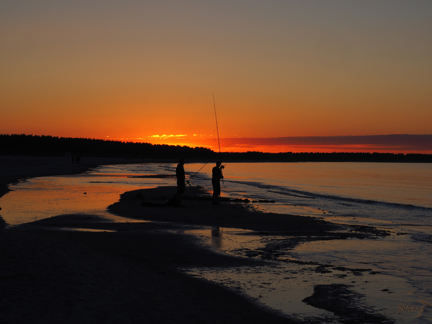 Sonnenuntergang am Darß