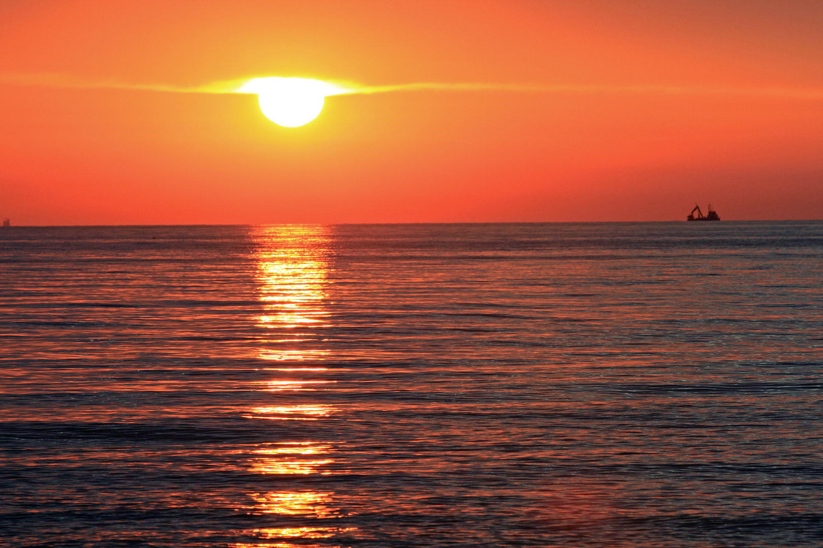 Sonnenuntergang am Darßer Weststrand