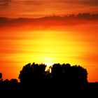 Sonnenuntergang am Deich In Otterndorf an der Nordsee