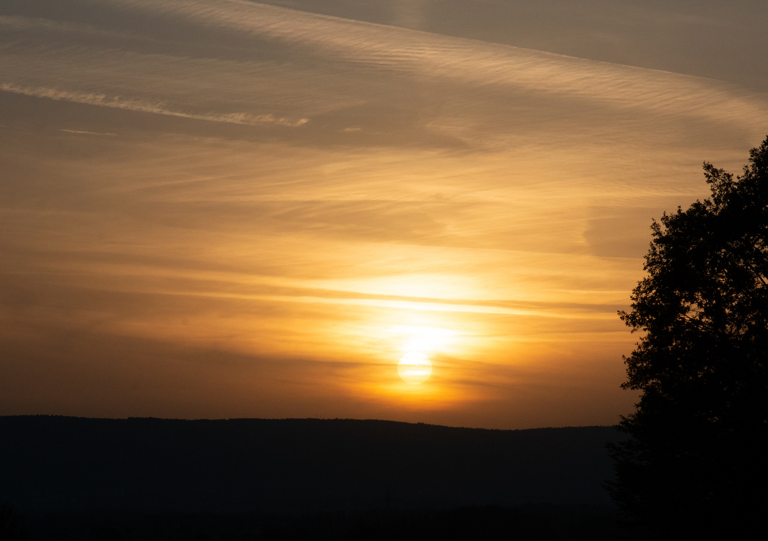 Sonnenuntergang am Deister